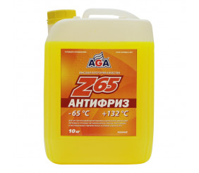 Антифриз AGA 044 Z -65С желтый 10 кг