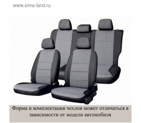 Чехлы на сидения RENAULT LOGAN SW седан с 2014г. жаккард 12пр т.серые Rn4-2