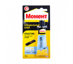 Клей "Момент" HENKEL пластик 30 мл 